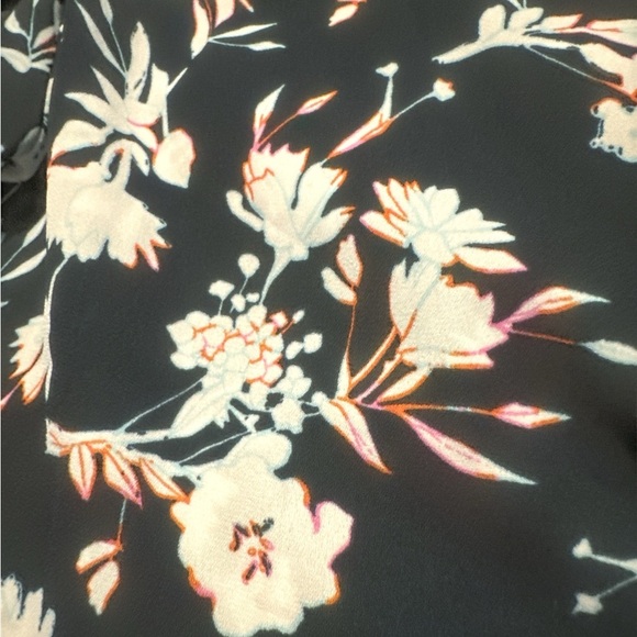 Banana Republic Dark Blue Floral Button-Up Blouse - Picture 6 of 8